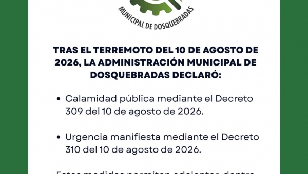 CALAMIDAD PUBLICA Y URGENCIA MANIFIESTA