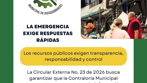 LA EMERGENCIA EXIGE RESPUESTAS RAPIDAS